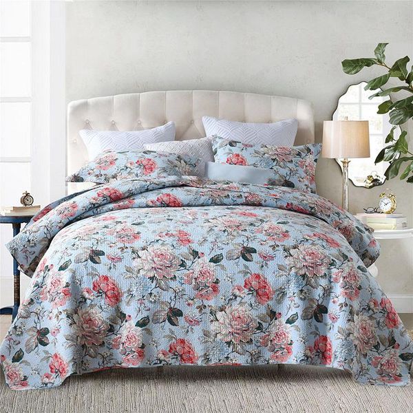 comforters & sets chausub flower print quilt set 3pcs cotton quilting bedspread bed cover sheets pillow case king queen size 230x250cm
comforters & sets chausub flower print quilt set 3pcs cotton quilting bedspread bed cover sheets pillow case king queen size 230x250cm