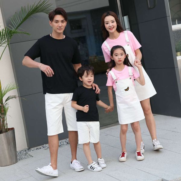 seaside parent beach child korean summer drs new honeymoon suit cotton short sleeve t-shirt with skirt pants, Blue
seaside parent beach child korean summer drs new honeymoon suit cotton short sleeve t-shirt with skirt pants, Blue