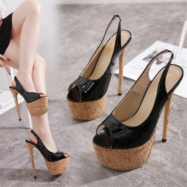 12cm thick high heel women sandals 2021 new novelty camouflage floral peep toe pumps platform summer female buckle shoes banquet, Black
12cm thick high heel women sandals 2021 new novelty camouflage floral peep toe pumps platform summer female buckle shoes banquet, Black