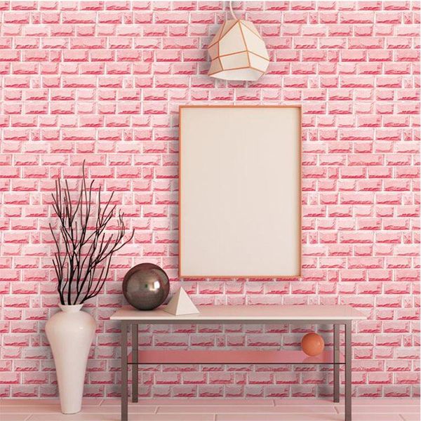 wallpapers 3d pink brick wall paper pvc self adhesive wallpaper roll for living room girls bedroom dormitory house decoration
wallpapers 3d pink brick wall paper pvc self adhesive wallpaper roll for living room girls bedroom dormitory house decoration