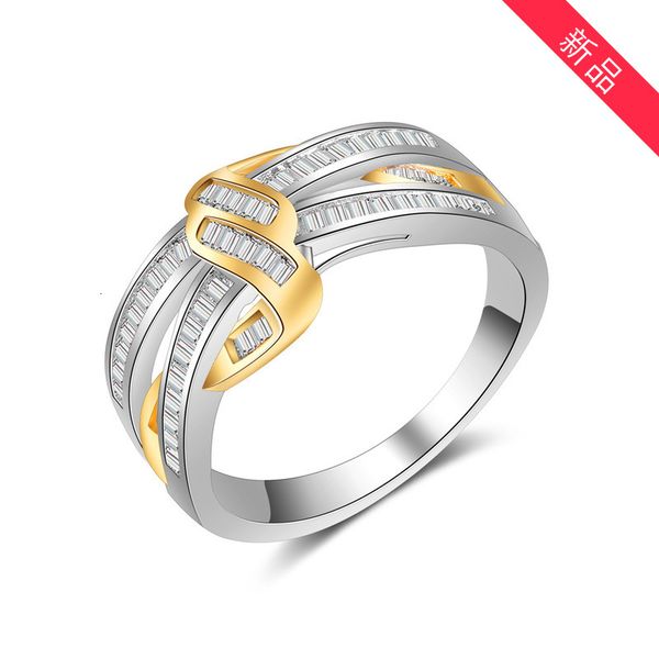 ring beset plated selling new color separation electroplating creative micro setting zircon women's jewelry alloy, Silver
ring beset plated selling new color separation electroplating creative micro setting zircon women's jewelry alloy, Silver