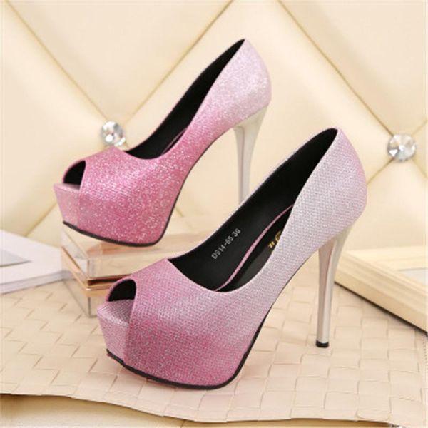 dress shoes summer women sequined high heels super platform pumps wedding party 12/14cm woman heel, Black
dress shoes summer women sequined high heels super platform pumps wedding party 12/14cm woman heel, Black