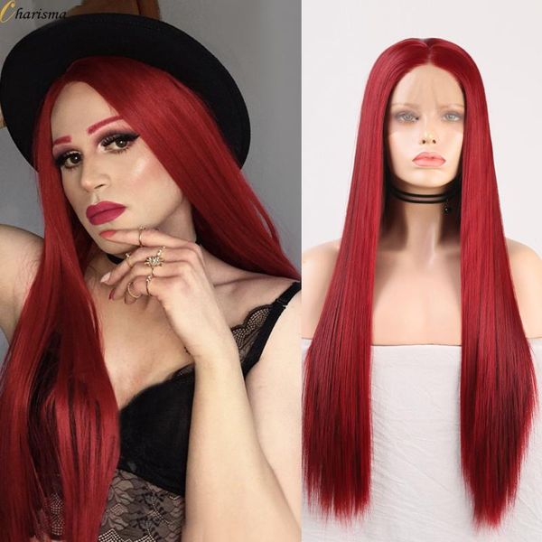 synthetic wigs charisma long silky straight hair lace front wig middle part red for women high temperature fiber, Black
synthetic wigs charisma long silky straight hair lace front wig middle part red for women high temperature fiber, Black