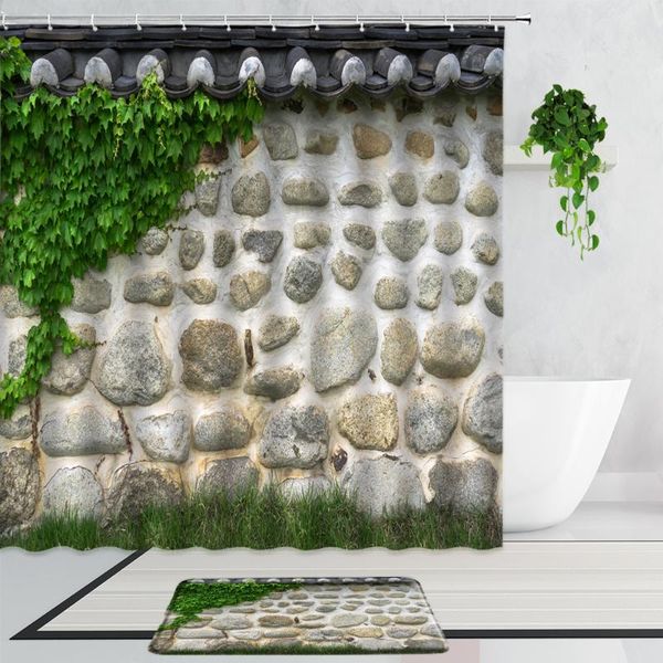 shower curtains retro stone wall ivy green leaf curtain garden plants flowers art landscape bathroom 2-piece set non-slip carpet
shower curtains retro stone wall ivy green leaf curtain garden plants flowers art landscape bathroom 2-piece set non-slip carpet
