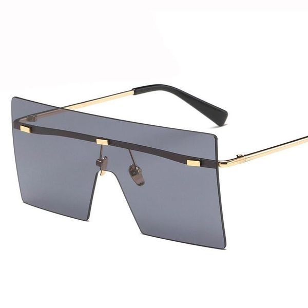 sunglasses oversized women fashion eyeglasses female brand designer rimless summer holiday outdoor polarized sunglass, White;black
sunglasses oversized women fashion eyeglasses female brand designer rimless summer holiday outdoor polarized sunglass, White;black