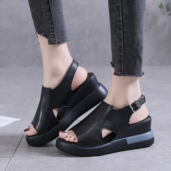 40.41.42 size polyurethane wedge sandals womens new summer high heel peep toe womens shoes foreign trade large size platform womens shoes, Black
40.41.42 size polyurethane wedge sandals womens new summer high heel peep toe womens shoes foreign trade large size platform womens shoes, Black
