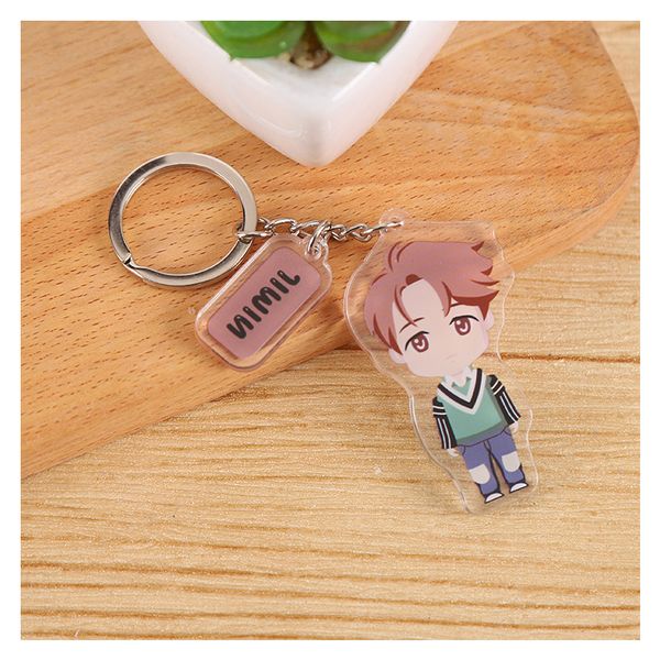 cartoon keychain korean version of ins anime star transparent acrylic bag pendant neutral kpop bulletproof youth group fan gift bts-5-56, Silver
cartoon keychain korean version of ins anime star transparent acrylic bag pendant neutral kpop bulletproof youth group fan gift bts-5-56, Silver