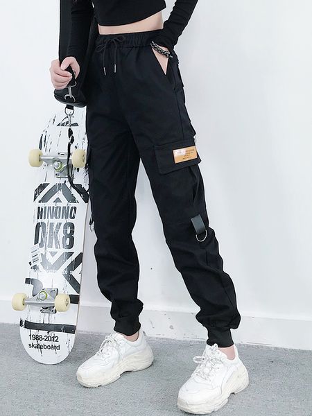 2021 new spring autumn black trousers baggy for women slim high loose ladies elastic waist cargo pants xxgk, Black;white
2021 new spring autumn black trousers baggy for women slim high loose ladies elastic waist cargo pants xxgk, Black;white