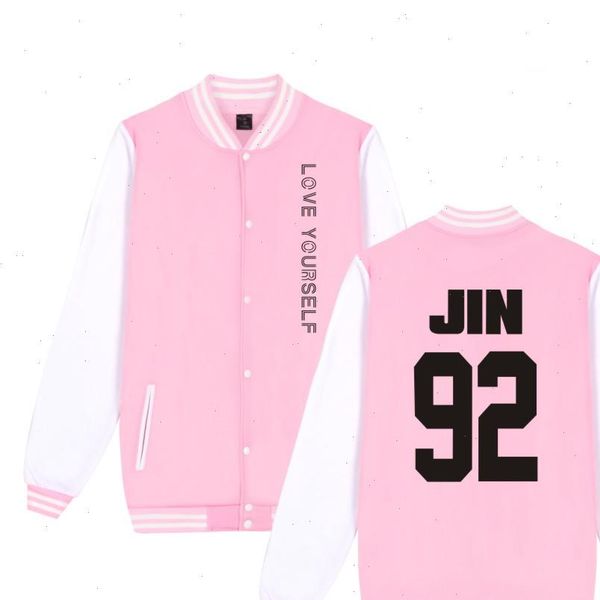 kpop love yourself jacket bomber jacket k pop clothes bangtan boys sweatshirt hip streetwear clothes plus size, Black;brown
kpop love yourself jacket bomber jacket k pop clothes bangtan boys sweatshirt hip streetwear clothes plus size, Black;brown