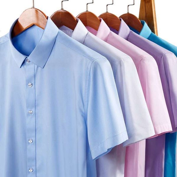 2020 spring / summer light luxury business men's wear bamboo fiber solid color elastic short shirt half sleeve, White;black
2020 spring / summer light luxury business men's wear bamboo fiber solid color elastic short shirt half sleeve, White;black