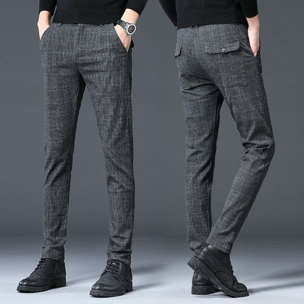 men's pants 2021 spring autumn casual men classic style fashion business trousers slim fit stripe lattice straight, Black
men's pants 2021 spring autumn casual men classic style fashion business trousers slim fit stripe lattice straight, Black