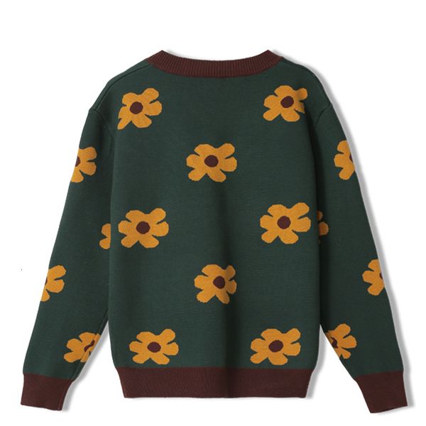 spring autumn floral blouses v neckline women's sweater outerwear pull femme t2210 drld, White;black
spring autumn floral blouses v neckline women's sweater outerwear pull femme t2210 drld, White;black