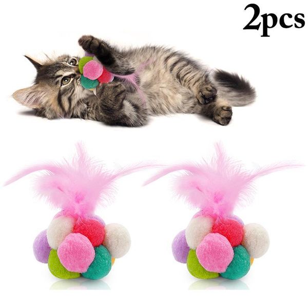 cat toys legendog 2pcs/set ball interactive bell pompom toy feather play pet supplies favors
cat toys legendog 2pcs/set ball interactive bell pompom toy feather play pet supplies favors