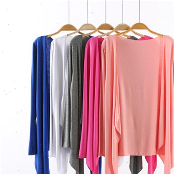 2021 plus size spring summer womens modal sweater slim sun protection clothing outerwear black white gray red pink cardigan, White;black
2021 plus size spring summer womens modal sweater slim sun protection clothing outerwear black white gray red pink cardigan, White;black