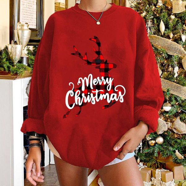 women's hoodies & sweatshirts christmas fashion clothing casual long sleeve printed ladies female oversized, Black
women's hoodies & sweatshirts christmas fashion clothing casual long sleeve printed ladies female oversized, Black