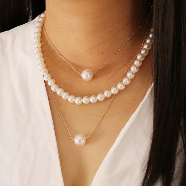 chokers bohemian multi-layer simulated pearl necklace for women gold color 2021 vintage heart pendants necklaces jewelry gift, Golden;silver
chokers bohemian multi-layer simulated pearl necklace for women gold color 2021 vintage heart pendants necklaces jewelry gift, Golden;silver