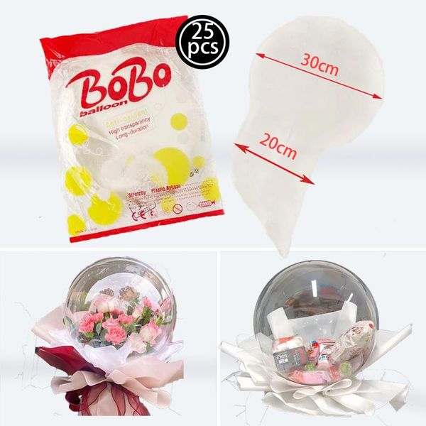 party decoration 25pcs 20cm heavy caliber bobo balloon transparent bubble gift ballon for birthday decortions flower wrapping
party decoration 25pcs 20cm heavy caliber bobo balloon transparent bubble gift ballon for birthday decortions flower wrapping