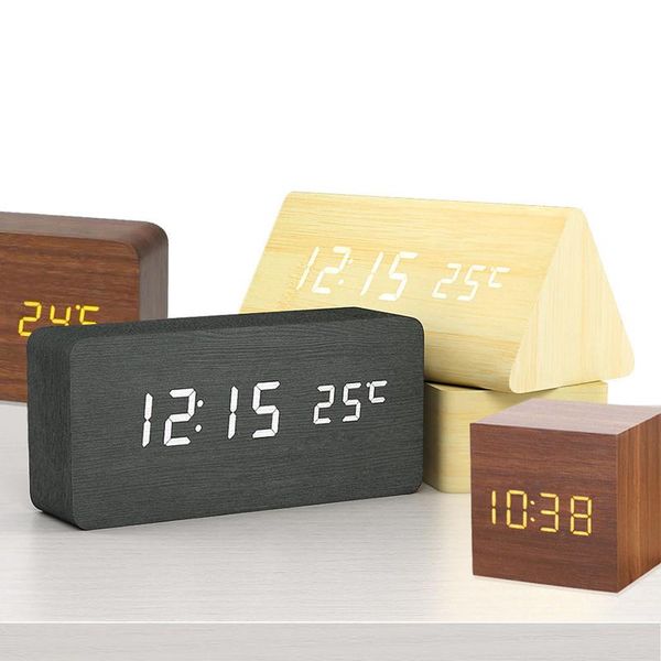 other clocks & accessories led wooden alarm clock watch table voice control wake up light digital wood usb/ powered home decor
other clocks & accessories led wooden alarm clock watch table voice control wake up light digital wood usb/ powered home decor