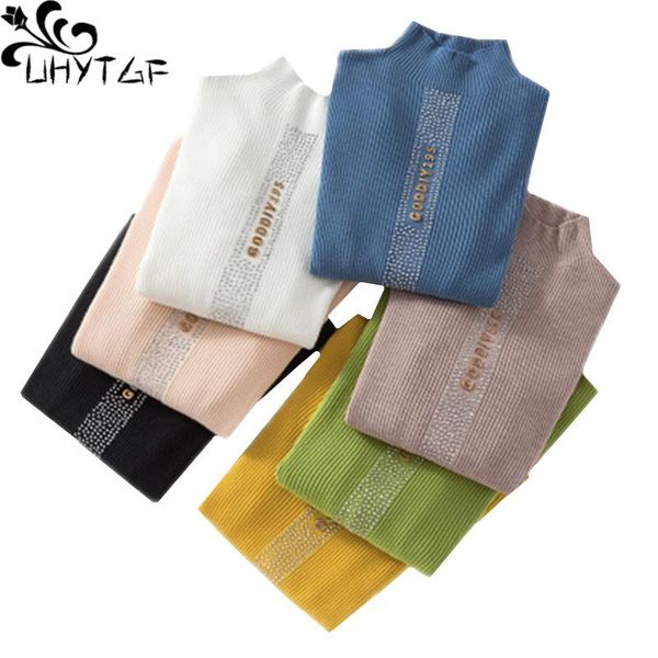 women's sweaters uhytgf knitted autumn winter sweater womens fashion diamond letter elegant female elastic pullover casual warm 688, White;black
women's sweaters uhytgf knitted autumn winter sweater womens fashion diamond letter elegant female elastic pullover casual warm 688, White;black