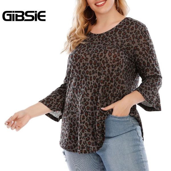 plus size t-shirt gibsie leopard print o-neck 4xl 5xl women spring summer 3/4 sleeve blouses female loose casual shirt blouse
plus size t-shirt gibsie leopard print o-neck 4xl 5xl women spring summer 3/4 sleeve blouses female loose casual shirt blouse