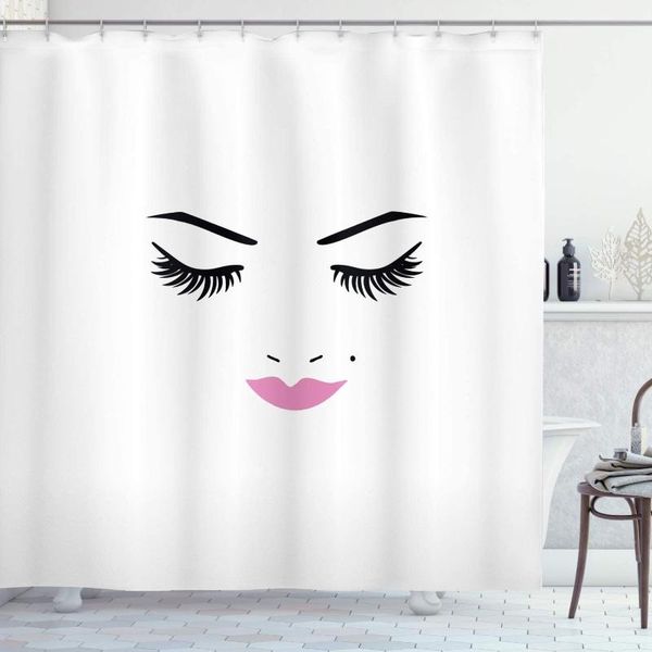 shower curtains eyelash curtain closed eyes pink lipstick glamor makeup cosmetics beauty feminine waterproof bathroom decor with hooks
shower curtains eyelash curtain closed eyes pink lipstick glamor makeup cosmetics beauty feminine waterproof bathroom decor with hooks