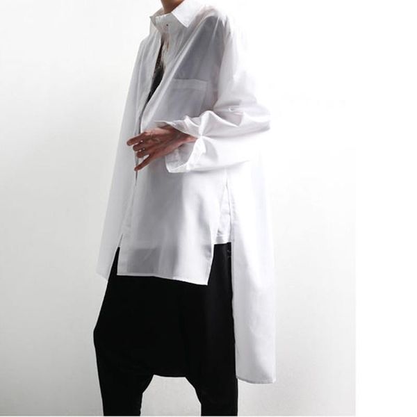 men's casual shirts yamamoto style men irregular long sleeve chic solid color camisa fashion dress slim plus size white black
men's casual shirts yamamoto style men irregular long sleeve chic solid color camisa fashion dress slim plus size white black