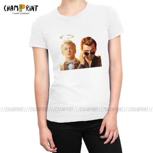 them both be doing a wild t shirt women good omens tees ineffable aziraphale crowley kawaii t-shirts vintage clothing female, White
them both be doing a wild t shirt women good omens tees ineffable aziraphale crowley kawaii t-shirts vintage clothing female, White