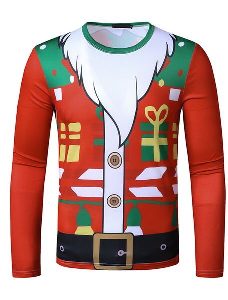 men's christmas 3d printed t-shirt long sleeve christmas strawberry colorblock streetwear round neck high quality, White;black
men's christmas 3d printed t-shirt long sleeve christmas strawberry colorblock streetwear round neck high quality, White;black