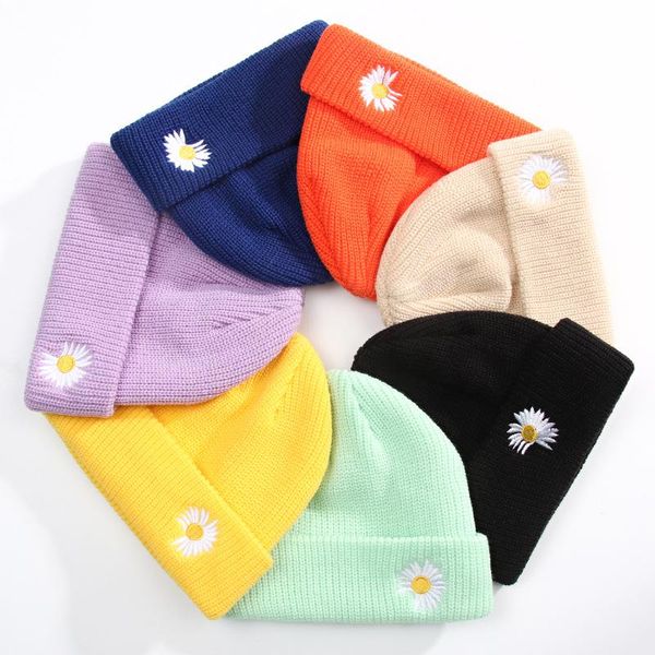 daisy embroidery knit hat high elastic women warm beanies caps couple winter woolen hats, Blue;gray
daisy embroidery knit hat high elastic women warm beanies caps couple winter woolen hats, Blue;gray