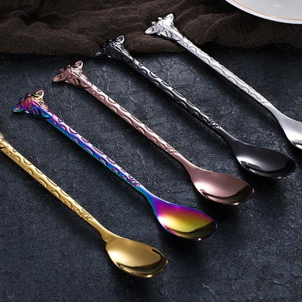 spoons stainless steel dessert spoon cartoon giraffe cake ice cream coffee stirring kitchen tableware dining teaspoon tool
spoons stainless steel dessert spoon cartoon giraffe cake ice cream coffee stirring kitchen tableware dining teaspoon tool