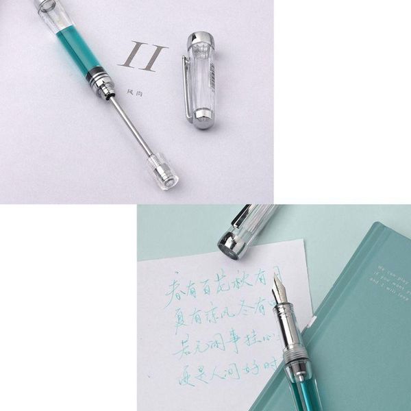 transparent vacuum negative pressure fountain pen ef/f nib 0.38/0.5mm ink pen business gift k43b
transparent vacuum negative pressure fountain pen ef/f nib 0.38/0.5mm ink pen business gift k43b