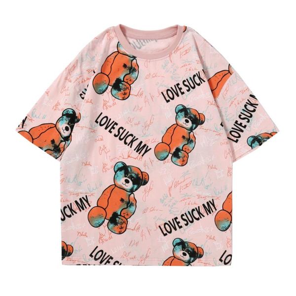 women's t-shirt zottsoz harajuku hip hop bears print short sleeve cotton t-shirts women men streetwear casual tshirts summer fashion te, White
women's t-shirt zottsoz harajuku hip hop bears print short sleeve cotton t-shirts women men streetwear casual tshirts summer fashion te, White