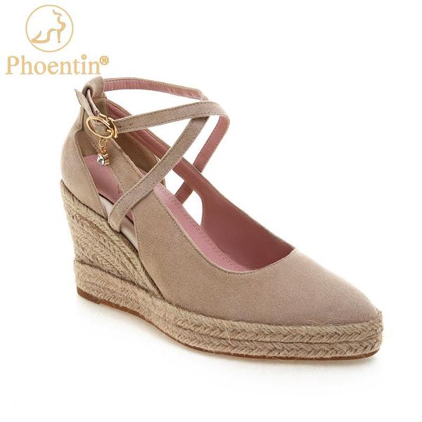 dress shoes phoentin beige color wedge platform pumps 2021 pointed toe cross tied buckle high heels 8cm black woman ft882
dress shoes phoentin beige color wedge platform pumps 2021 pointed toe cross tied buckle high heels 8cm black woman ft882