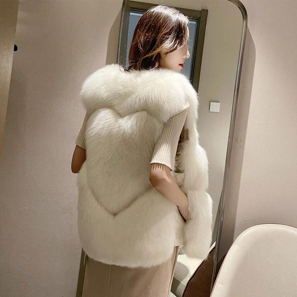 women's fur & faux 2021 solid elegant vintage furry jackets fashion coat fall women winter sleeveless thick warm vests feminino, Black
women's fur & faux 2021 solid elegant vintage furry jackets fashion coat fall women winter sleeveless thick warm vests feminino, Black