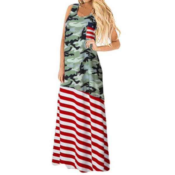 women's swimwear 2021 woman summer fashion beach dress long flag printed round neck sleeveless casual plus size cover up 40j3, White;black
women's swimwear 2021 woman summer fashion beach dress long flag printed round neck sleeveless casual plus size cover up 40j3, White;black