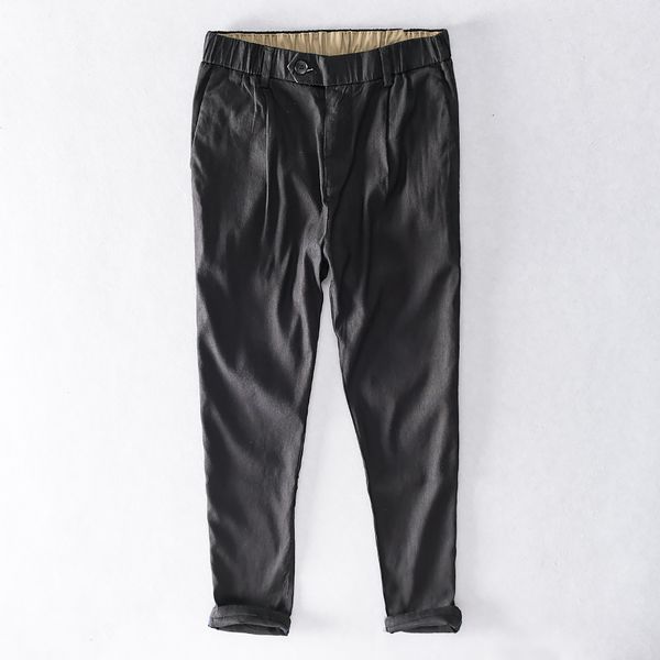 2021 new 30-40 size elastic waist stretch black pencil brand long pants for linen breathable trousers men un pantalon yzb6
2021 new 30-40 size elastic waist stretch black pencil brand long pants for linen breathable trousers men un pantalon yzb6