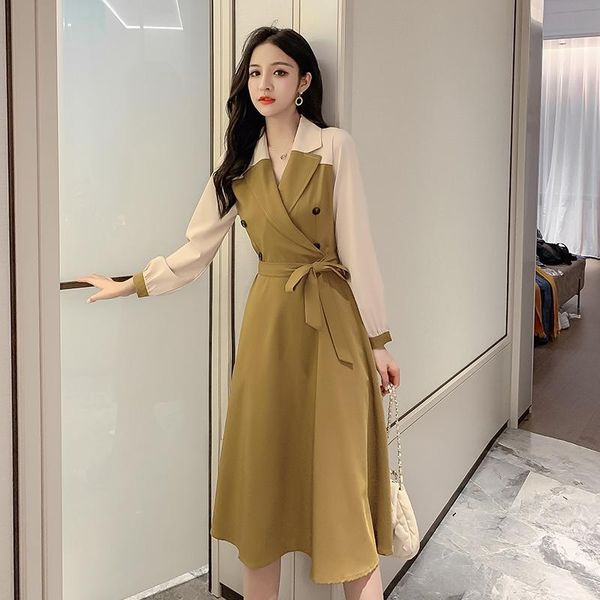casual dresses coigarsam women korean dress fashion one piece autumn spring 2021 long sleeve patchwork red green traf robe vestidos, Black;gray
casual dresses coigarsam women korean dress fashion one piece autumn spring 2021 long sleeve patchwork red green traf robe vestidos, Black;gray