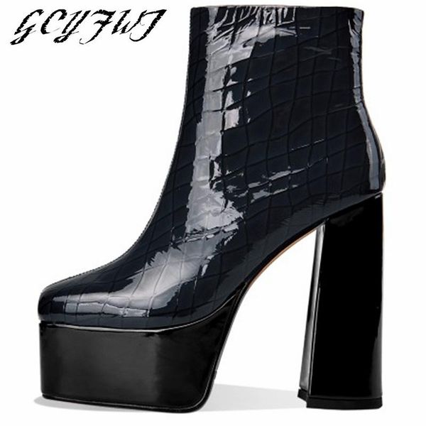 boots women's ankle solid color zipper-sid super high heel platform botas de mujer round toe outdoor banquet fashion women shoes, Black
boots women's ankle solid color zipper-sid super high heel platform botas de mujer round toe outdoor banquet fashion women shoes, Black