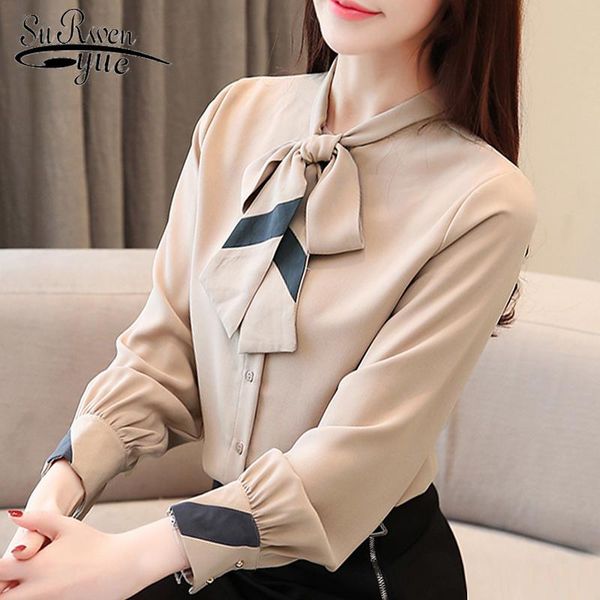 women's blouses & shirts blusas mujer de moda 2021 bow collar office blouse women shirt female womens and long sleeve 2687 50, White
women's blouses & shirts blusas mujer de moda 2021 bow collar office blouse women shirt female womens and long sleeve 2687 50, White