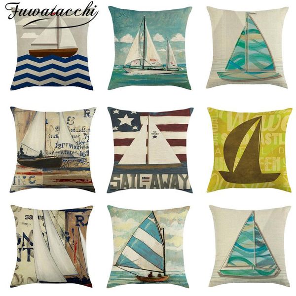 cushion/decorative pillow fuwatacchi linen christmas boat cushion cover decorative covers for home chair throw cases 45*45cm double
cushion/decorative pillow fuwatacchi linen christmas boat cushion cover decorative covers for home chair throw cases 45*45cm double