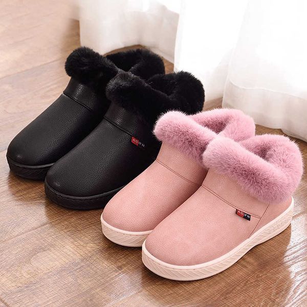 fashion women winter boots warm pu leather waterproof plush house shoes men couple boys girls home indoor outdoor botas mujer 210911, Black
fashion women winter boots warm pu leather waterproof plush house shoes men couple boys girls home indoor outdoor botas mujer 210911, Black