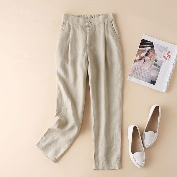 women's pants & capris spring korea fashion women plus size all-match casual solid cotton linen harem elastic waist ankle-length d150, Black;white
women's pants & capris spring korea fashion women plus size all-match casual solid cotton linen harem elastic waist ankle-length d150, Black;white
