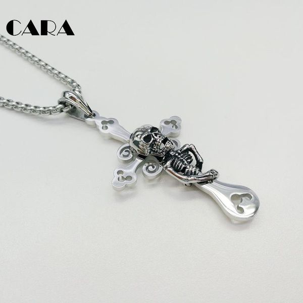 pendant necklaces cara gothetic human skelenton skull cross necklace 3d hollow out charm hip hop men cara0312, Silver
pendant necklaces cara gothetic human skelenton skull cross necklace 3d hollow out charm hip hop men cara0312, Silver