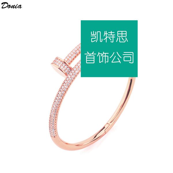 donia jewelry luxury bangle big nail bracelet set exaggerated titanium steel micro-inlaid zircon gift from european and american fashion des, Black
donia jewelry luxury bangle big nail bracelet set exaggerated titanium steel micro-inlaid zircon gift from european and american fashion des, Black