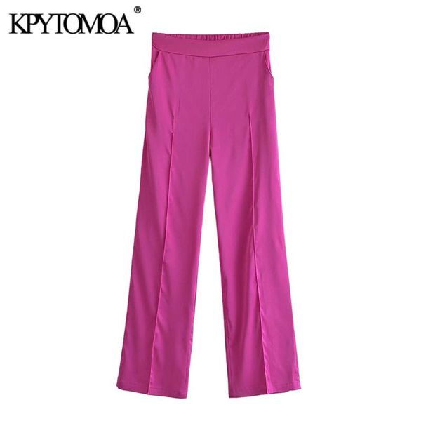 women's pants & capris kpytomoa women 2021 fashion side pockets soft touch wide leg vintage high elastic waist loose female trousers mu, Black;white
women's pants & capris kpytomoa women 2021 fashion side pockets soft touch wide leg vintage high elastic waist loose female trousers mu, Black;white