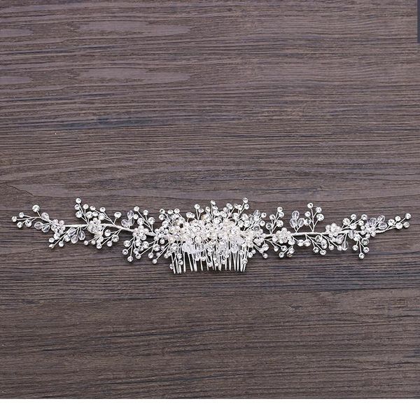 trendy crystal wedding hair comb tiara bride hair accessories bridal headpiece women handmade hair ornaments qylsjk, Silver
trendy crystal wedding hair comb tiara bride hair accessories bridal headpiece women handmade hair ornaments qylsjk, Silver