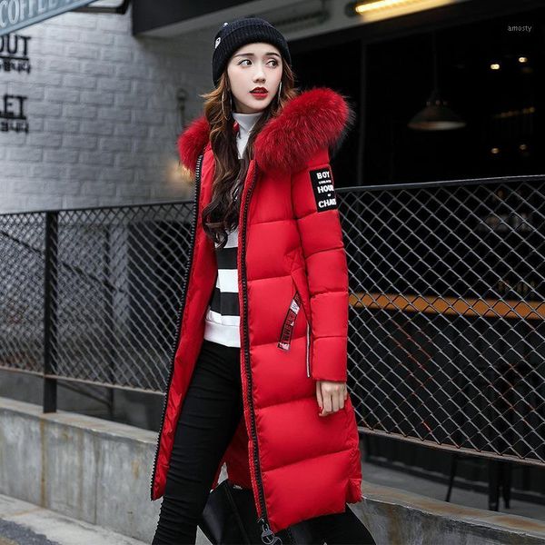 women's down & parkas 1pcs plus size long padded coats 2021 cotton-padded clothes fur collar over the knee ladies skinny bread jackets, Black
women's down & parkas 1pcs plus size long padded coats 2021 cotton-padded clothes fur collar over the knee ladies skinny bread jackets, Black