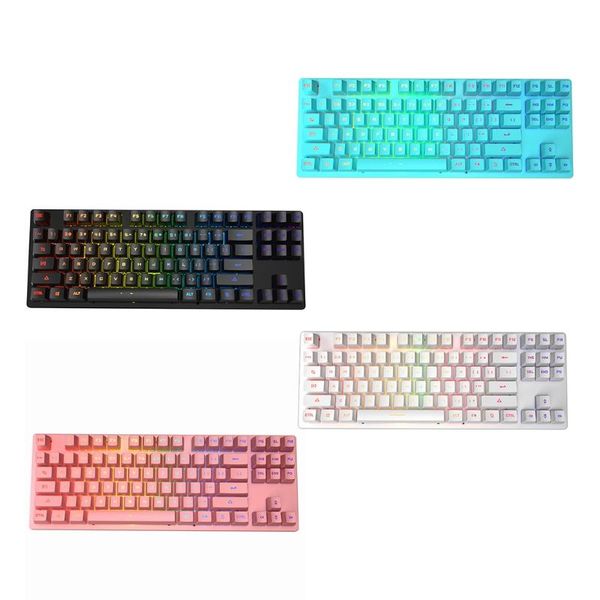keyboards 2021 mechanical keyboard 87 key 2-color injection green axis rgb backlight usb wired ergonomic for office or gaming
keyboards 2021 mechanical keyboard 87 key 2-color injection green axis rgb backlight usb wired ergonomic for office or gaming