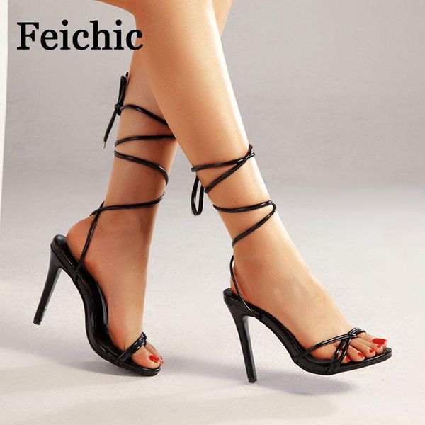 sandals feichic womens fashion style strappy stiletto high-heeled plus size round toe shoes zapatos mujer, Black
sandals feichic womens fashion style strappy stiletto high-heeled plus size round toe shoes zapatos mujer, Black