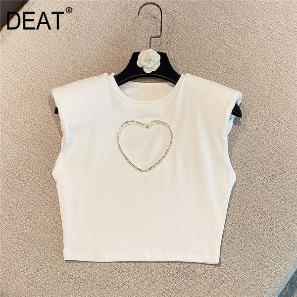 women white diamonds t-shirt arrivals all match solid color round neck sleeveless fashion spring summer 11d231 210525
women white diamonds t-shirt arrivals all match solid color round neck sleeveless fashion spring summer 11d231 210525